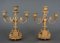 19th Century Napoleon III Gilt Bronze and Paris Porcelain Candlesticks, Set of 2 6