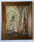 Martin Dobuin, Double-Sided Church Interior, Oil on Canvas, 1941, Framed 1