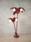 Italian Red Palm Floor Lamp Terzani, 1970s 6