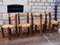 Brutalist Chairs in Pine and Straw, France, 1950s, Set of 4, Image 17