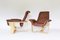 Vintage Scandinavian Cinnamon Brown Manta Lounge Chairs by Ingmar Relling for Westnofa, Norway, 1970s, Set of 2, Image 3