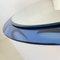 Espejo ovalado azul de Cristal Arte, Italia, años 60, Imagen 13