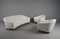 Curved White Bouclé Sofa in the style of Ico Parisi, Italy, 1960s, Image 9