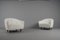 White Bouclé Armchairs in the style of Ico Parisi, Italy, 1960s, Set of 2, Image 3