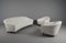 Weiße Bouclé Armlehnstühle im Stil von Ico Parisi, Italien, 1960er, 2er Set 10