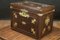 Leather Flat Trunk with Lys Flowerss, Image 2
