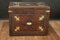Leather Flat Trunk with Lys Flowerss 8