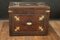 Leather Flat Trunk with Lys Flowerss, Image 8