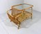 Rattan Table with Magazine Holder, 1960s 5