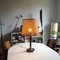 Mid-Century Lamp in Wood and Wicker, 1970s 7