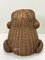 Mid-Century Vintage Rattan Frog Magazine Holder, 1970s 7