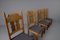 Swedish Pine Chairs by Gilbert Marklund for Furusnickarn Ab, 1970s, Set of 4 14