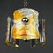 Mid-Century Ice Murano Glass Chandelier by Av Mazzega, Italy, 1970s, Image 3