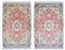 Silk Tabriz Rugs, 1990s, Set of 2 1