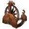 Antikes chinesisches Spinnrad aus Holz 2