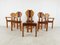 Brutalist Pine Dining Chairs, 1970s , Set of 6 1