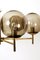 Brass and Glass Ceiling Light, 1960s 4