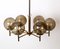 Brass and Glass Ceiling Light, 1960s, Image 2