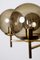Lampada da soffitto in ottone e vetro, anni '60, Immagine 6