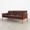 Danish Brown Leather Sofa by Hans Olsen for CS Møbler, 1960s, Image 1