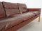 Danish Brown Leather Sofa by Hans Olsen for CS Møbler, 1960s 12