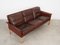 Danish Brown Leather Sofa by Hans Olsen for CS Møbler, 1960s, Image 6