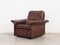 Swiss Brown Leather Armchair from de Sede, 1970s 6
