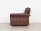 Swiss Brown Leather Armchair from de Sede, 1970s 7