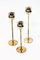 Tulip Candleholders in Brass by Pierre Forssell for Skultuna, 1970s, Set of 3, Image 2