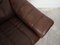 Swiss Brown Leather Sofa from de Sede, 1970s, Image 14