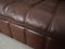 Swiss Brown Leather Sofa from de Sede, 1970s, Image 12