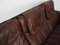 Swiss Brown Leather Sofa from de Sede, 1970s 17
