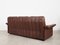 Swiss Brown Leather Sofa from de Sede, 1970s 9