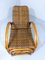 Mid-Century 2-Coloured Rattan Deck Chair, 1960s, Image 6