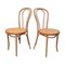 Curved Wooden Chairs, Set of 2 1