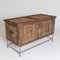 19th Century Chest with Metal Frame and Iron Fittings 3
