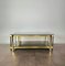 Vintage Italian Coffee Table in Gilded Aluminum, 1970s 5