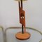 Skulpturale Mid-Century Teak Tischlampe mit Fiberglas-Schirm 3