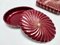 Vintage Burgundy Glazed Ceramic Vide-Pouches by Tommaso Barbi, 1970s, Set of 2 8