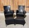 Montis Armchairs with Footstool, 1980s, Set of 2 11