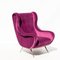 Italian Velvet Lounge Chair, 1960s 11