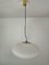 Model 1104 Suspension Lamp in Opaline Glass and Brass from Stilnovo, 1950s 1
