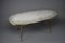 Mid-Century Oval Coffee Table in Brass with Grey Glass Mosaic and Gold Highlights by Berthold Müller, 1960, Image 8