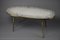 Mid-Century Oval Coffee Table in Brass with Grey Glass Mosaic and Gold Highlights by Berthold Müller, 1960, Image 12