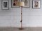 Vintage Floor Lamp in Teak with Fabric Screen 1