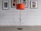 Vintage Floor Lamp with Fabric Screen, Image 1
