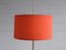 Vintage Floor Lamp with Fabric Screen, Image 6