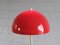 Lampada da terra vintage a fungo con ombrello rosso, Immagine 8