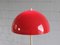 Vintage Mushroom Stehlampe mit rotem Regenschirm 8