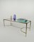 Italian Coffee Table in Faux Bamboo and Glass, 1970s 15